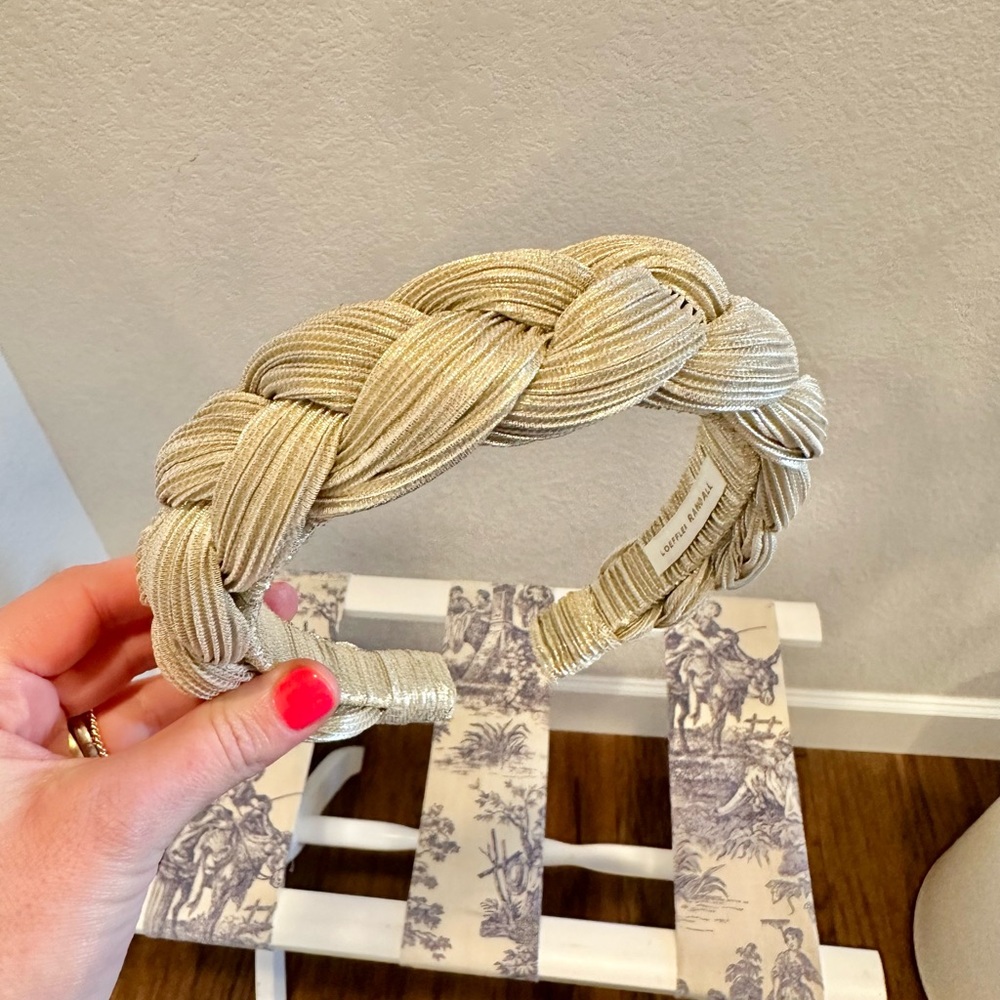 Loeffler Randall Platinum Braided Headband